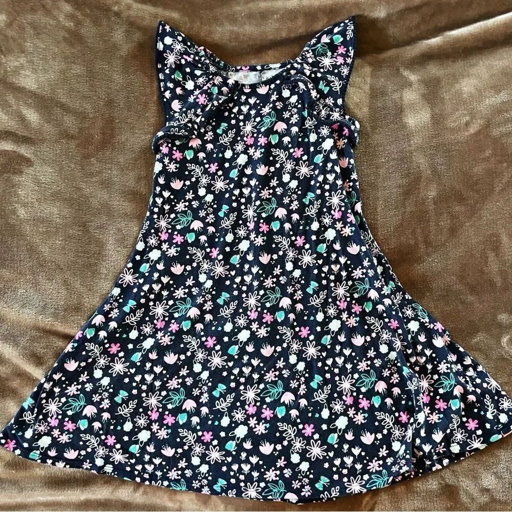 Jumping Beans Navy Floral Kids Dress